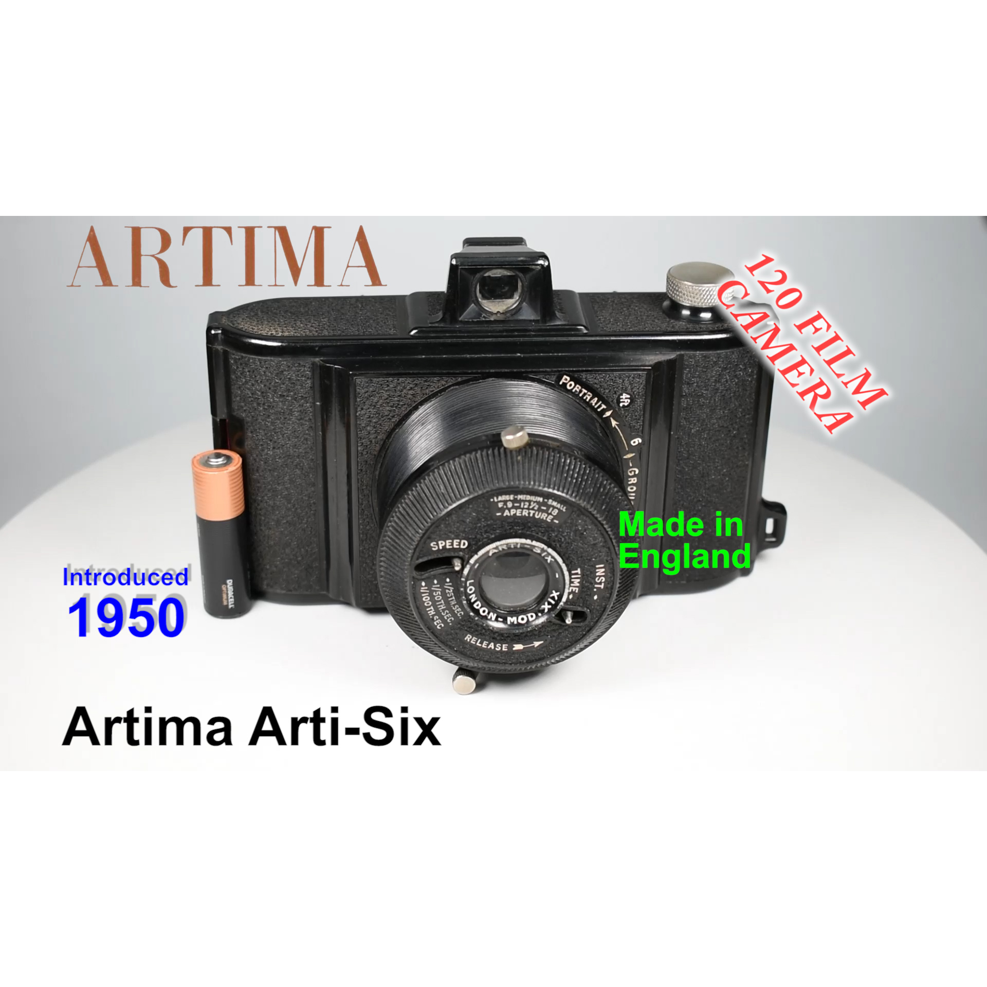 1950 Artima Arti-Six – 120 Film Camera