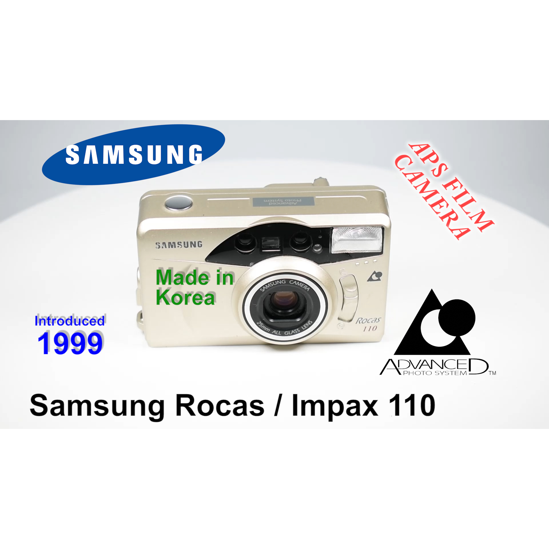 1999 Samsung Rocas / Impax 110 – APS Film Camera