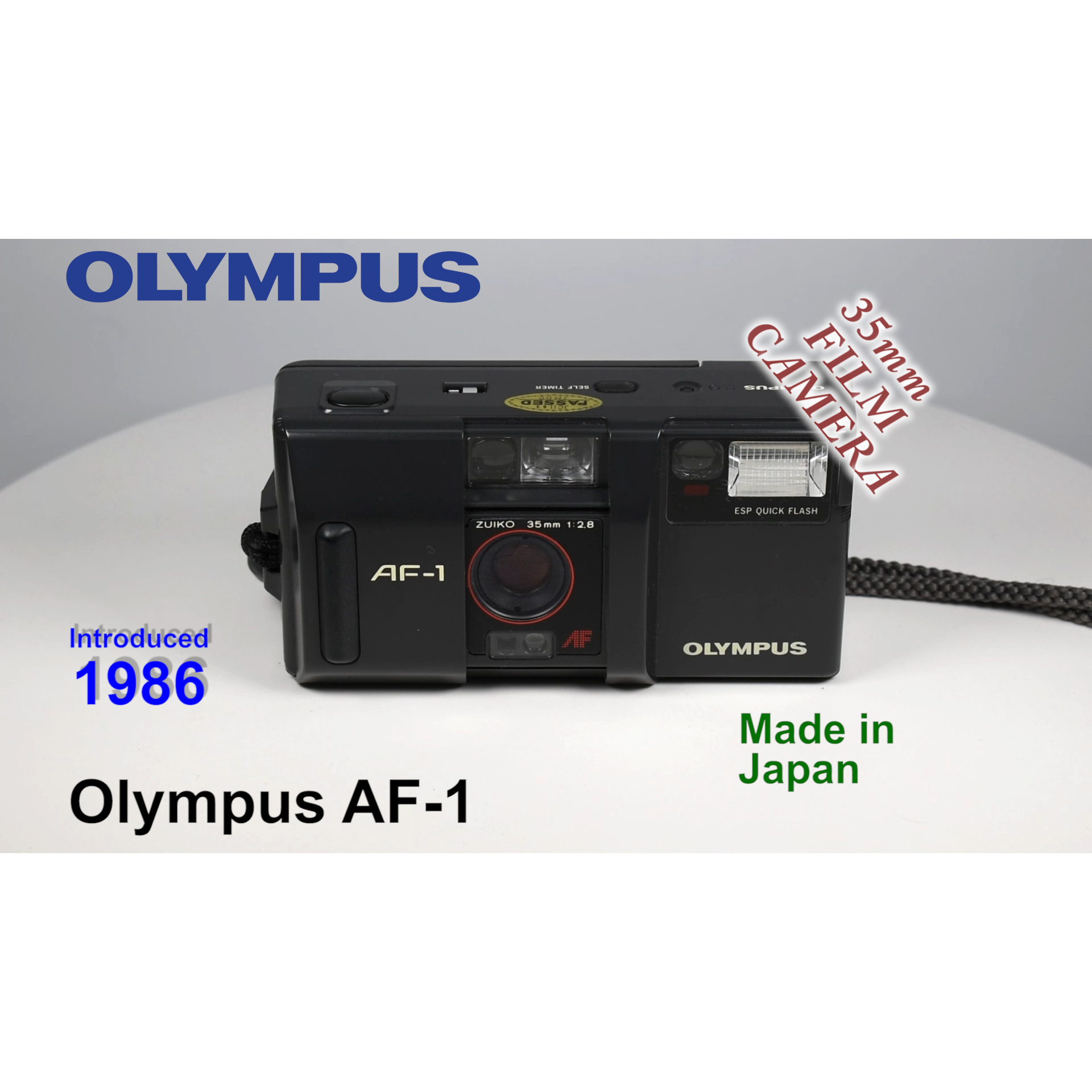 1986 Olympus AF-1 – 35mm Film Camera