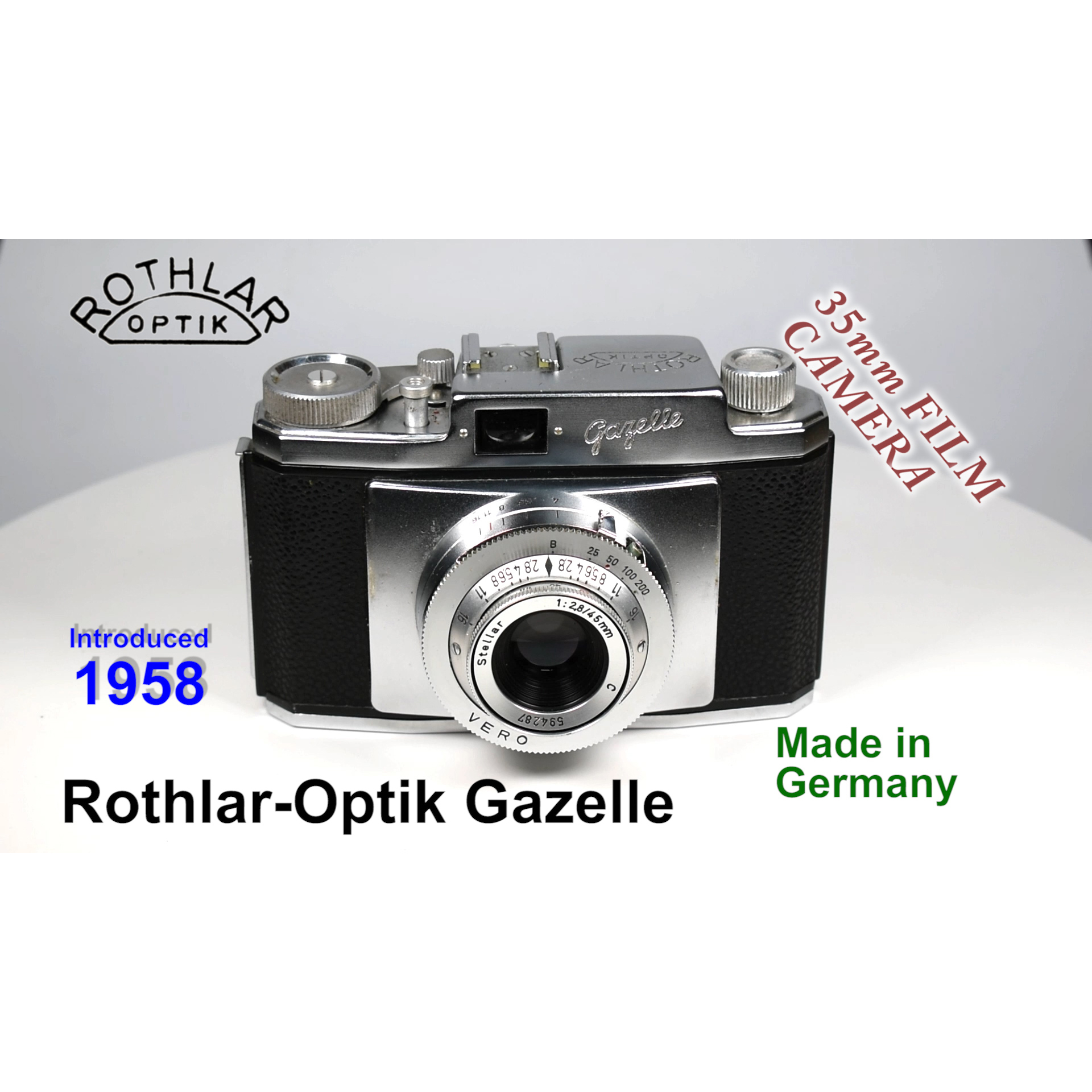 1958 Rothlar-Optik Gazelle – 35mm Film Camera