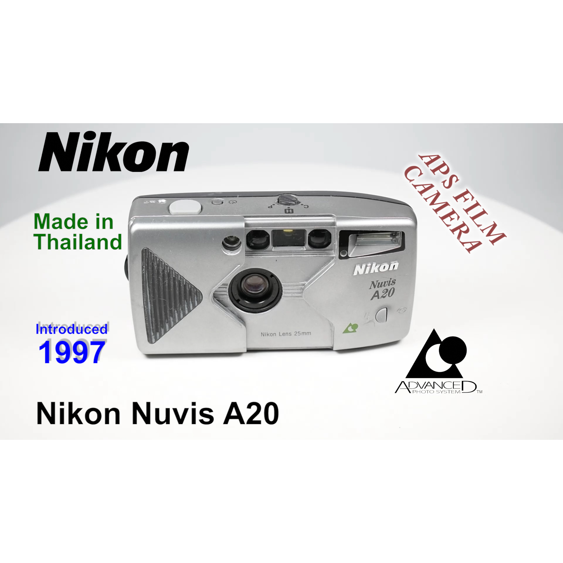 1997 Nikon Nuvis A20 – APS Film Camera