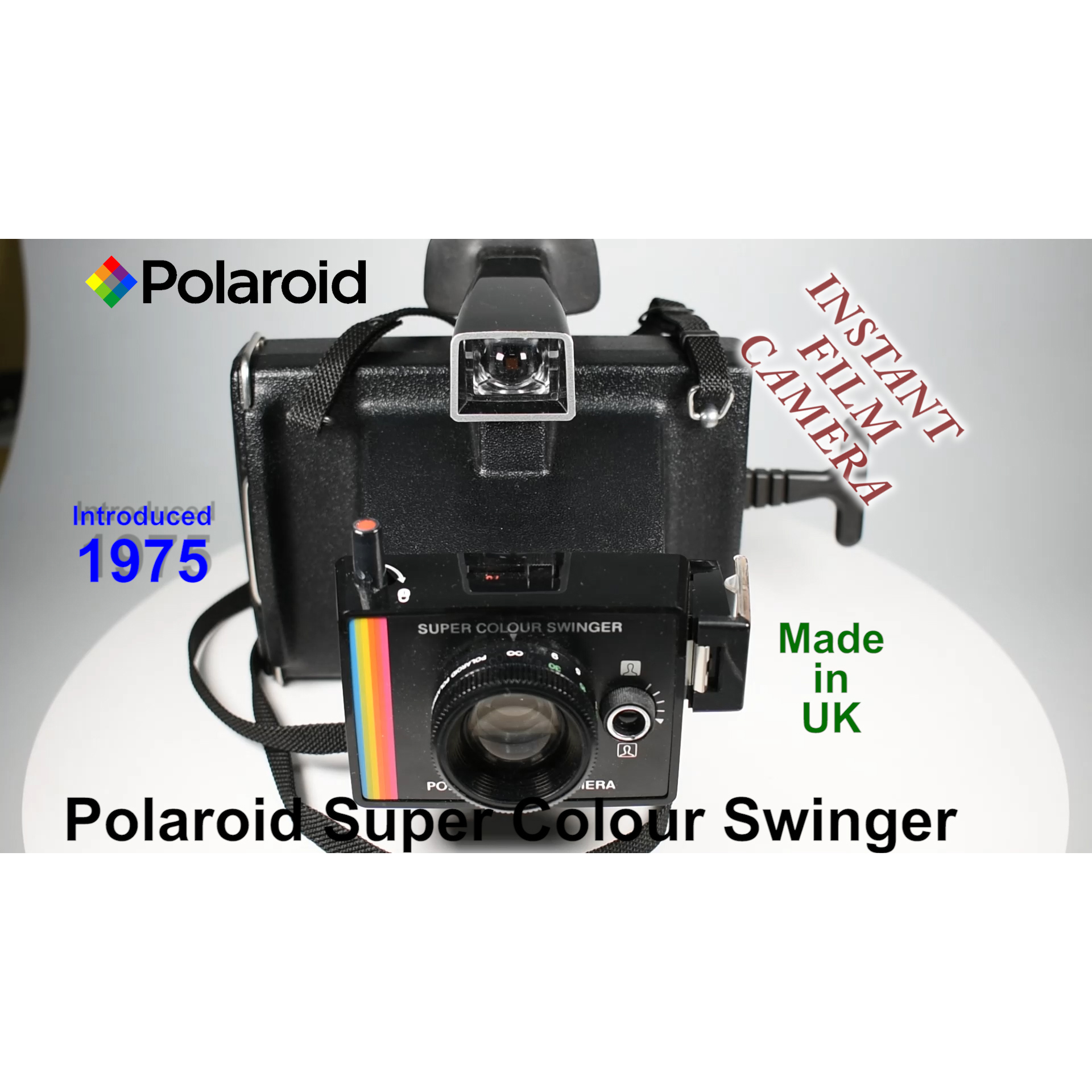 1975 Polaroid Super Colour Swinger – Instant Film Camera
