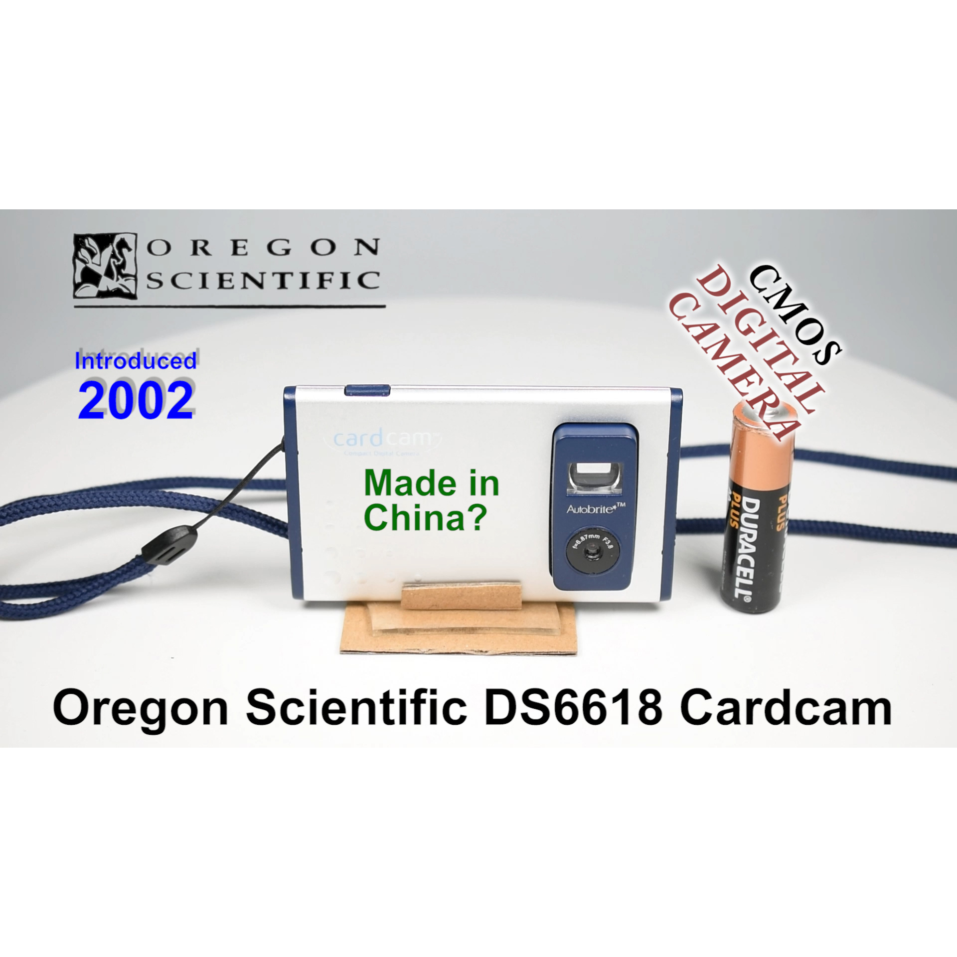 2002 Oregon Scientific DS6618 Cardcam – CMOS Digital Camera
