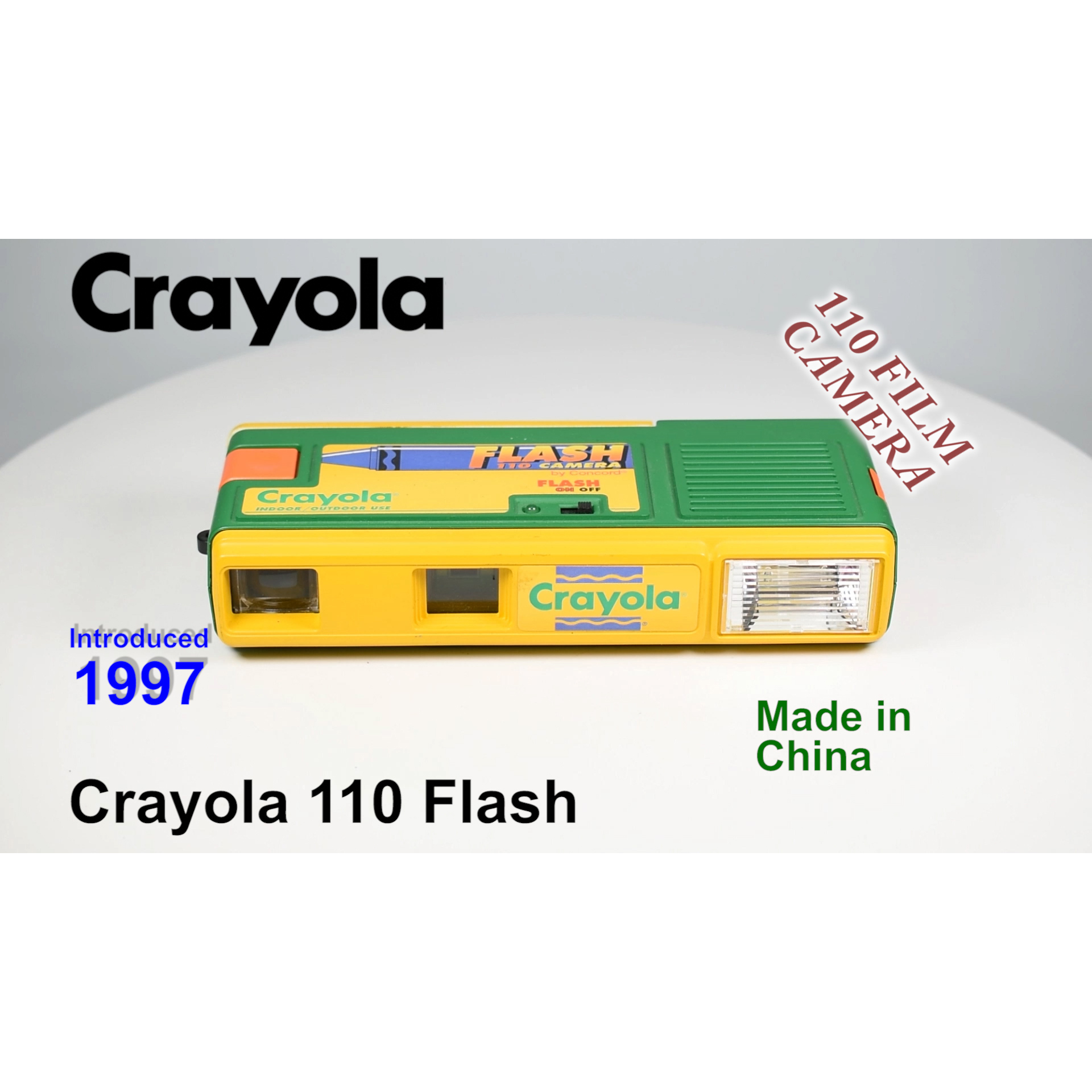 1997 Crayola 110 Flash – 110 Film Camera