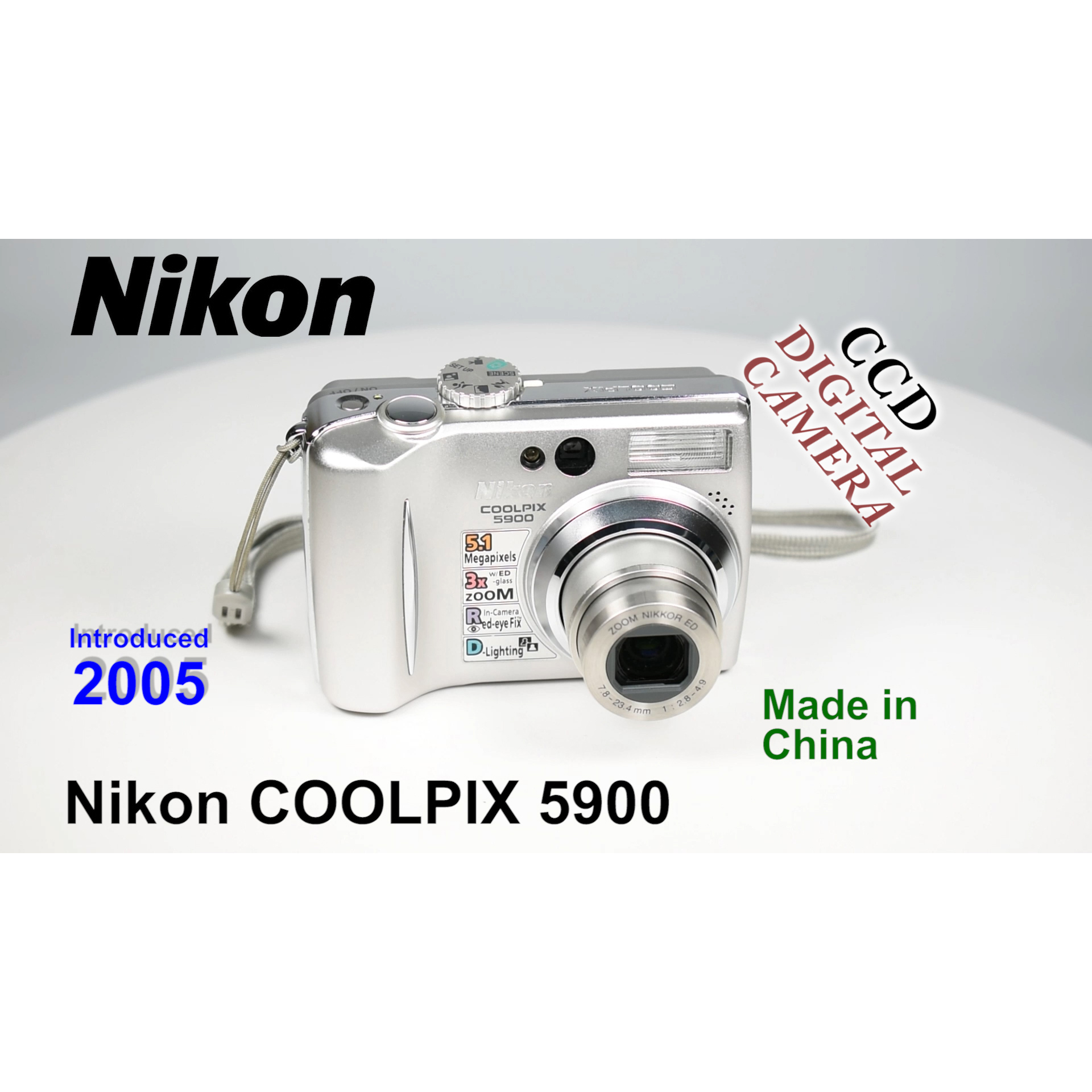 2005 Nikon COOLPIX 5900 – CCD Digital Camera