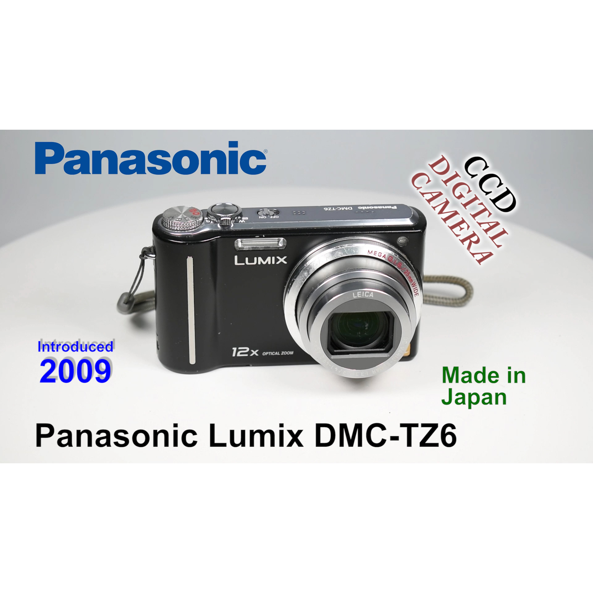 2009 Panasonic Lumix DMC-TZ6 - CCD Digital Camera