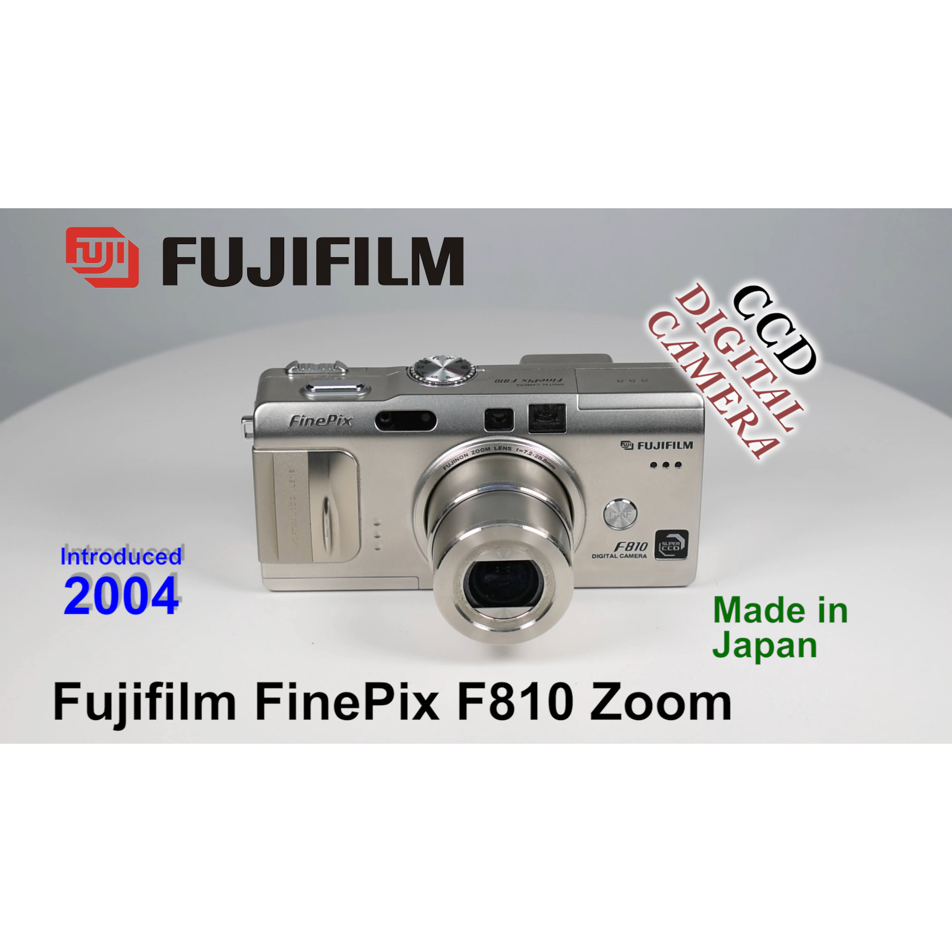2004 Fujifilm FinePix F810 Zoom – CCD Digital Camera