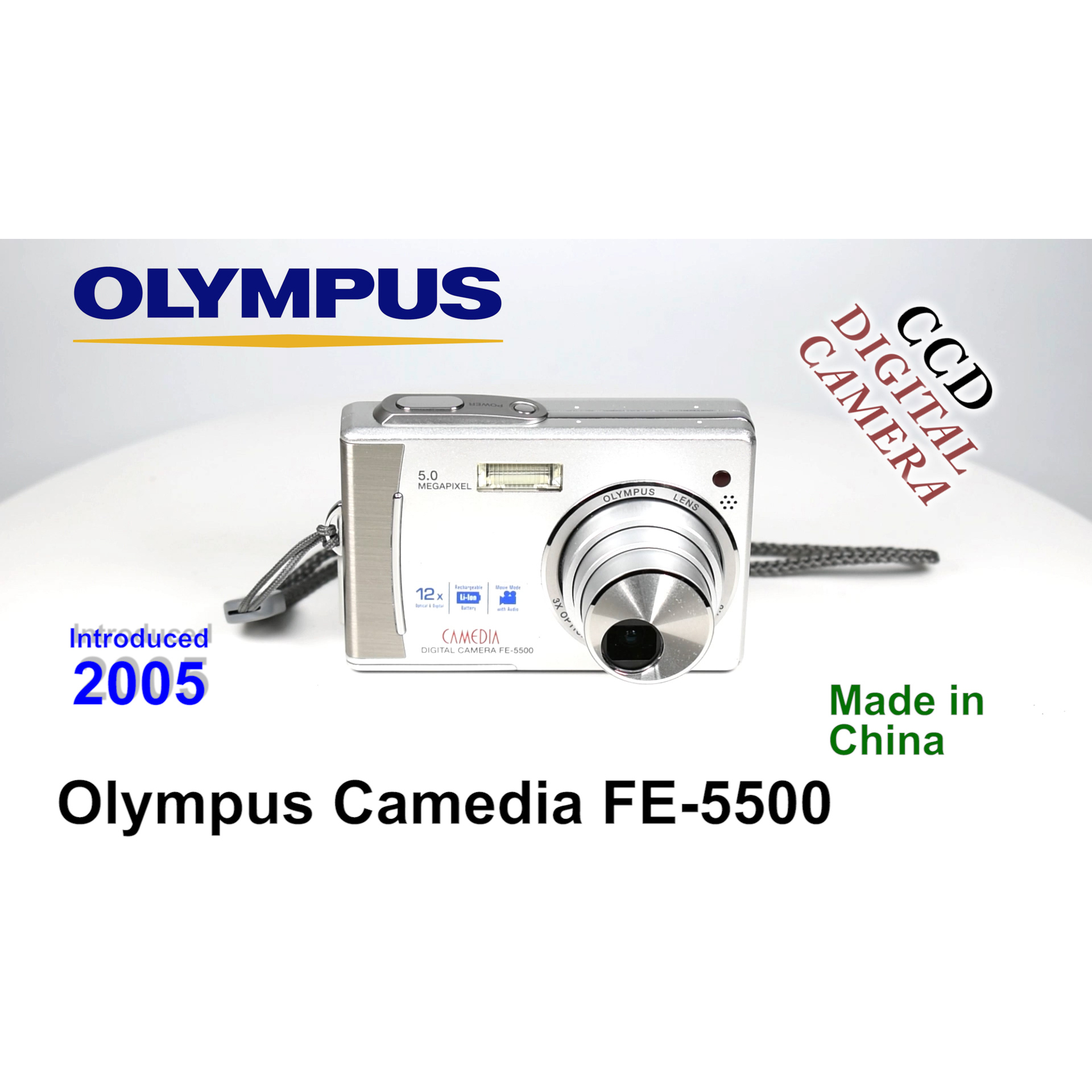 2005 Olympus Camedia FE-5500 – CCD Digital Camera