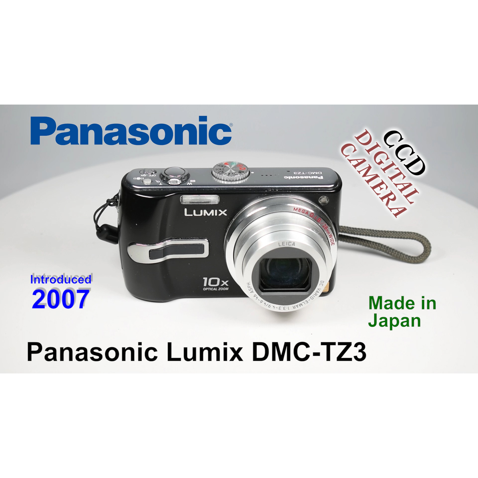 2007 Panasonic Lumix DMC-TZ3 – CCD Digital Camera