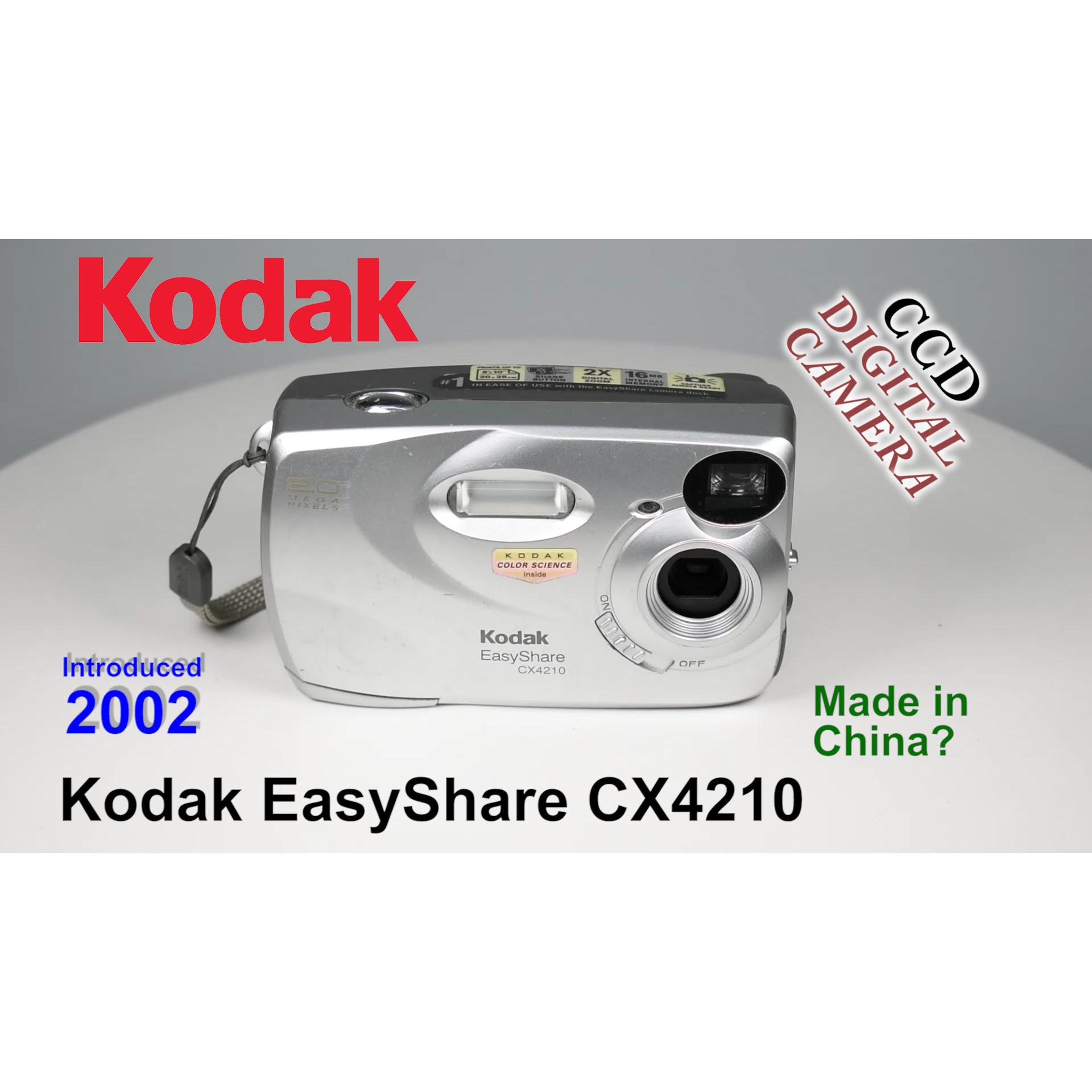 2002 Kodak EasyShare CX4210 – CCD Digital Camera