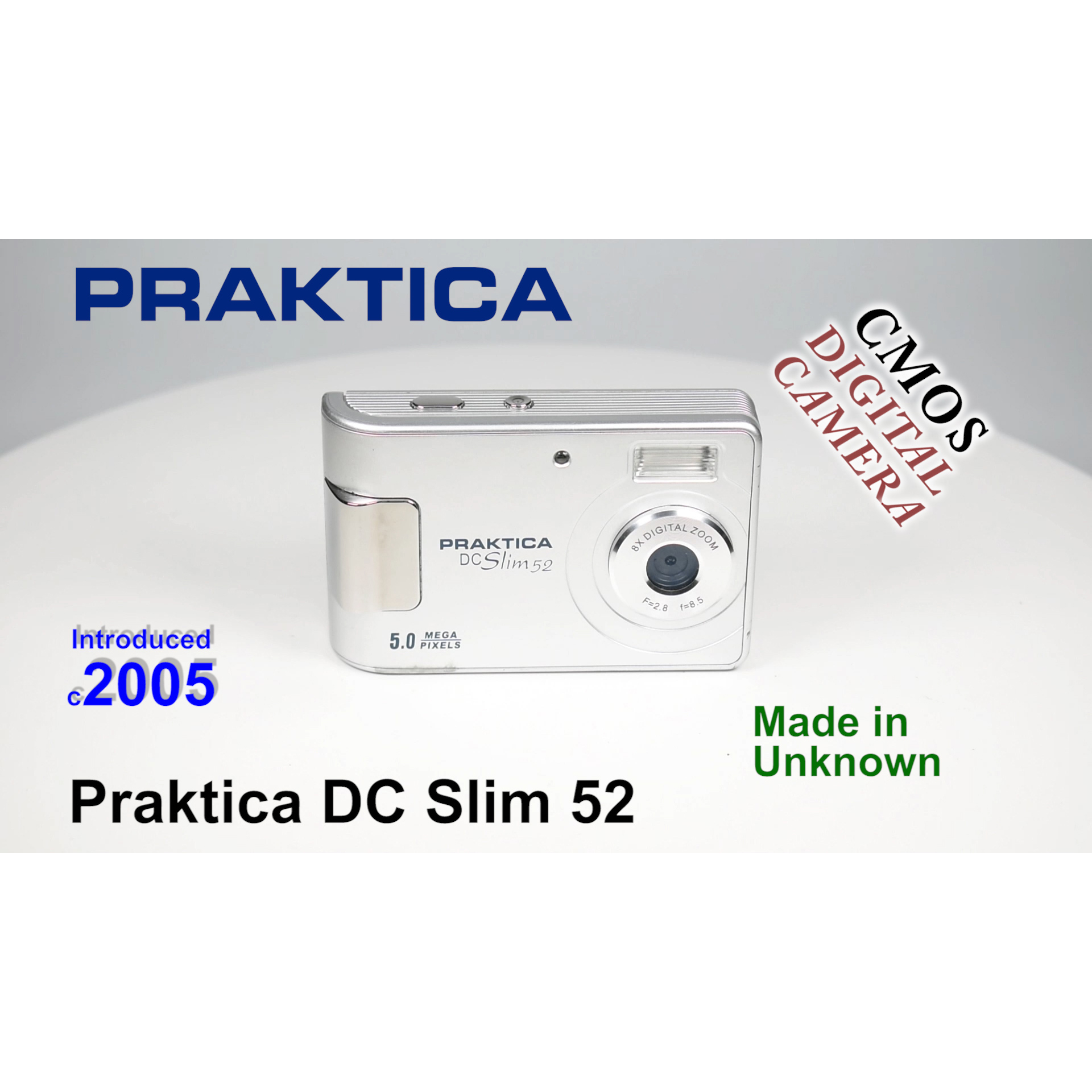 2005 Praktica DC Slim 52 – CMOS Digital Camera