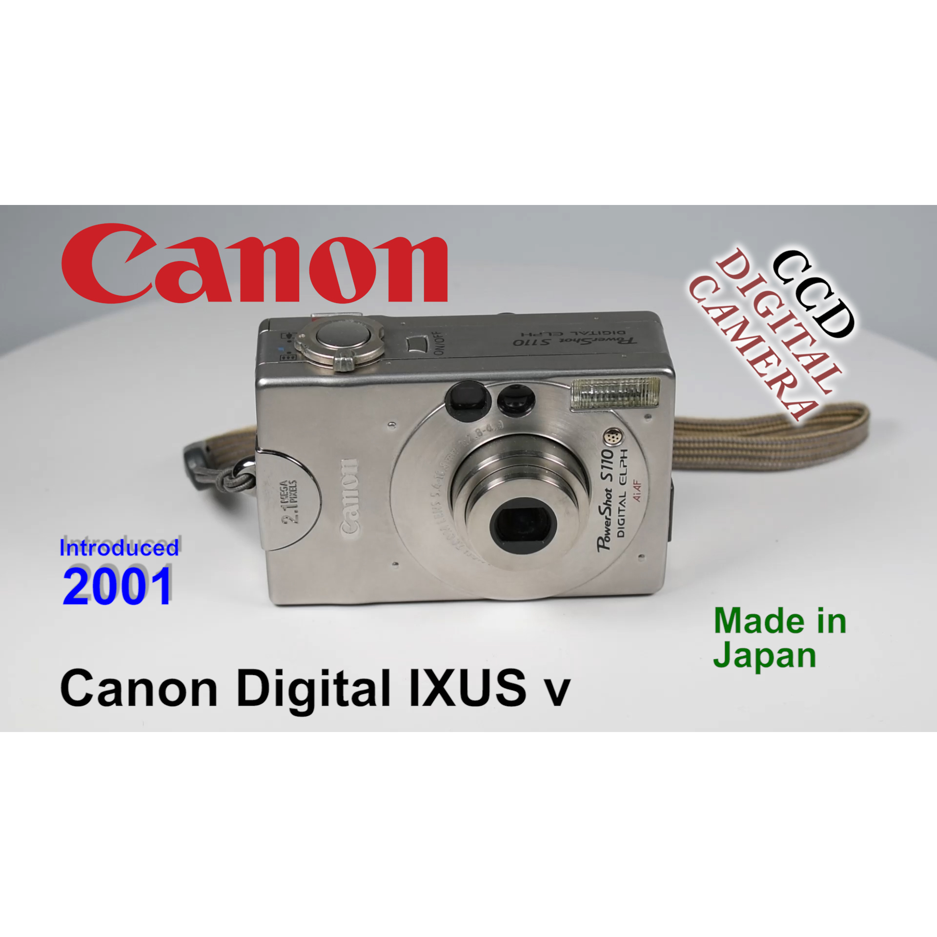 2001 Canon Digital IXUS v – CCD Digital Camera