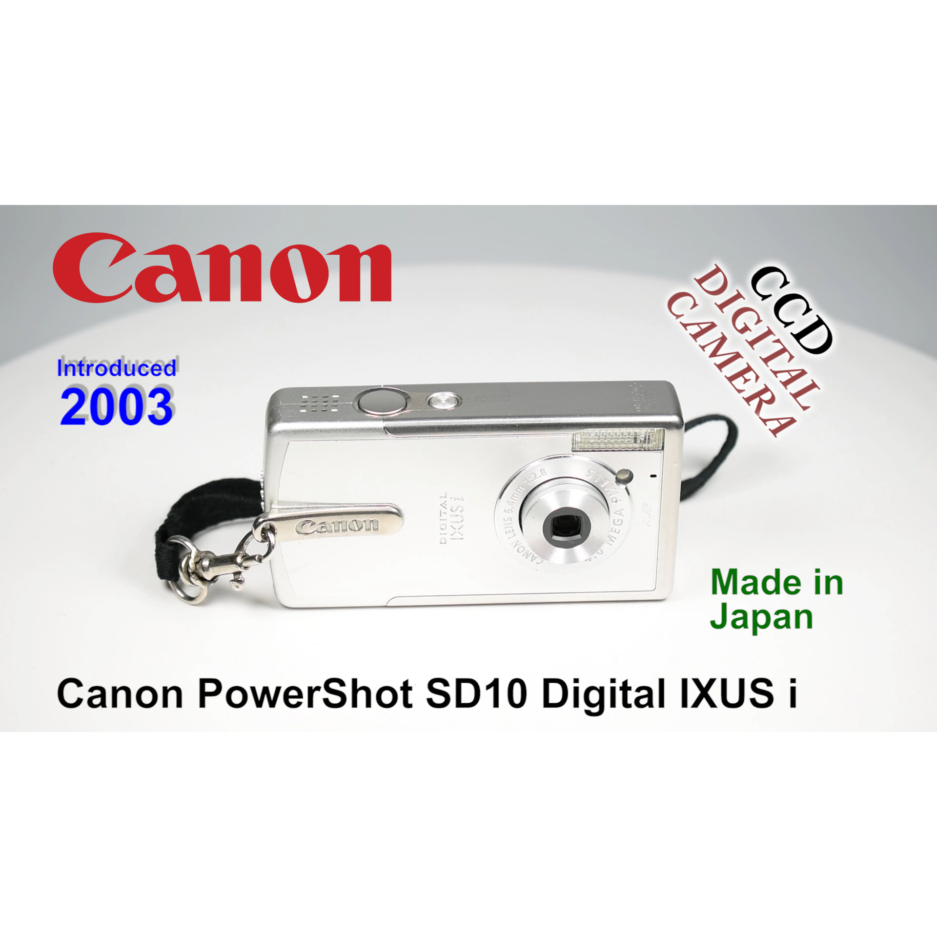 2003 Canon PowerShot SD10 Digital IXUS i – CCD Digital Camera