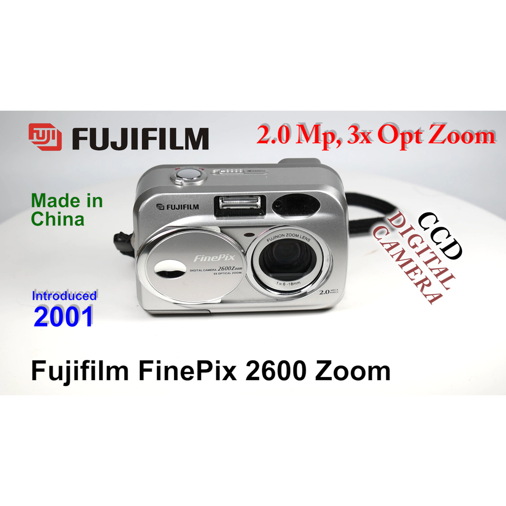 2001 Fujifilm FinePix 2600 Zoom – CCD Digital Camera