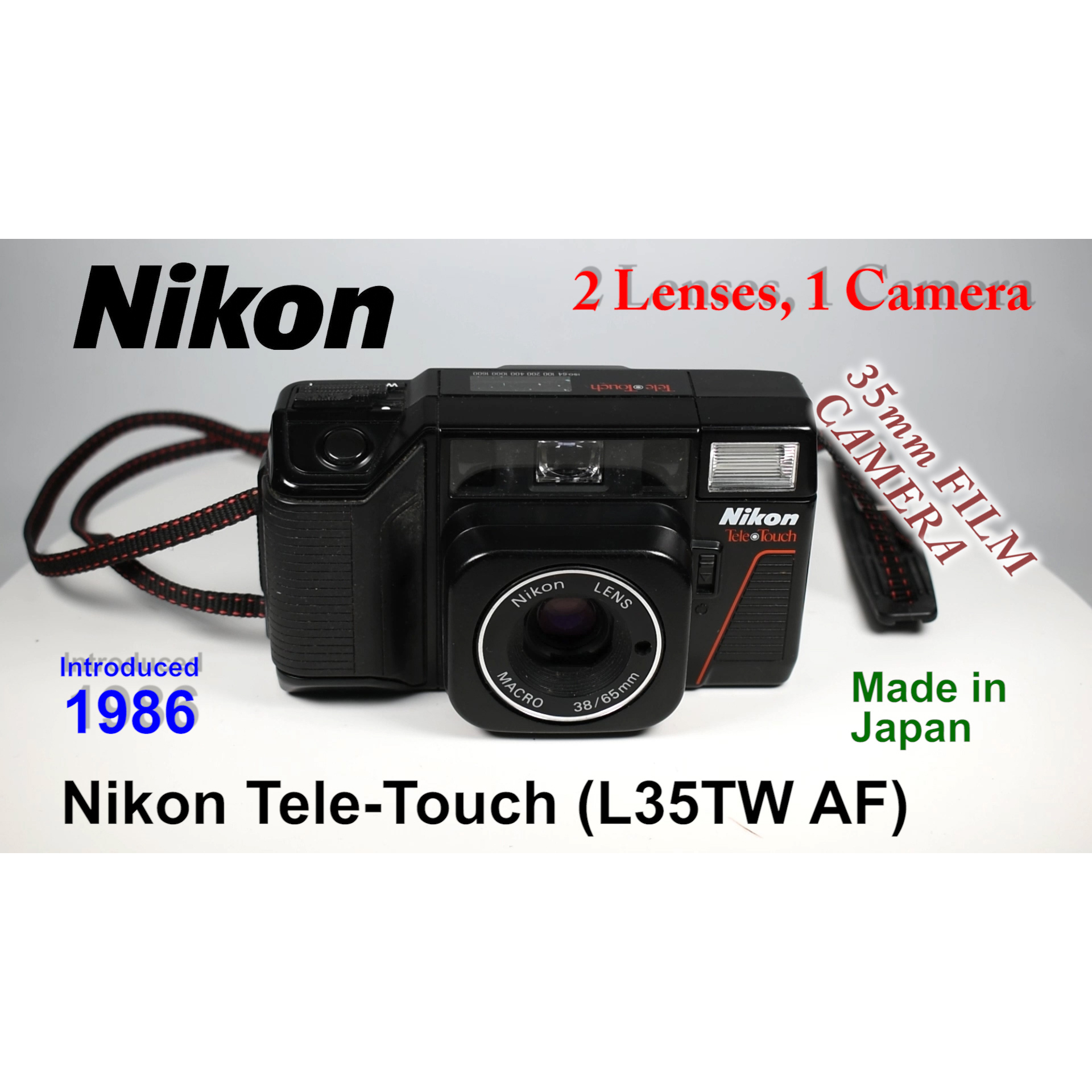 1986 Nikon Tele-Touch (L35TW AF) – 35mm Film Camera