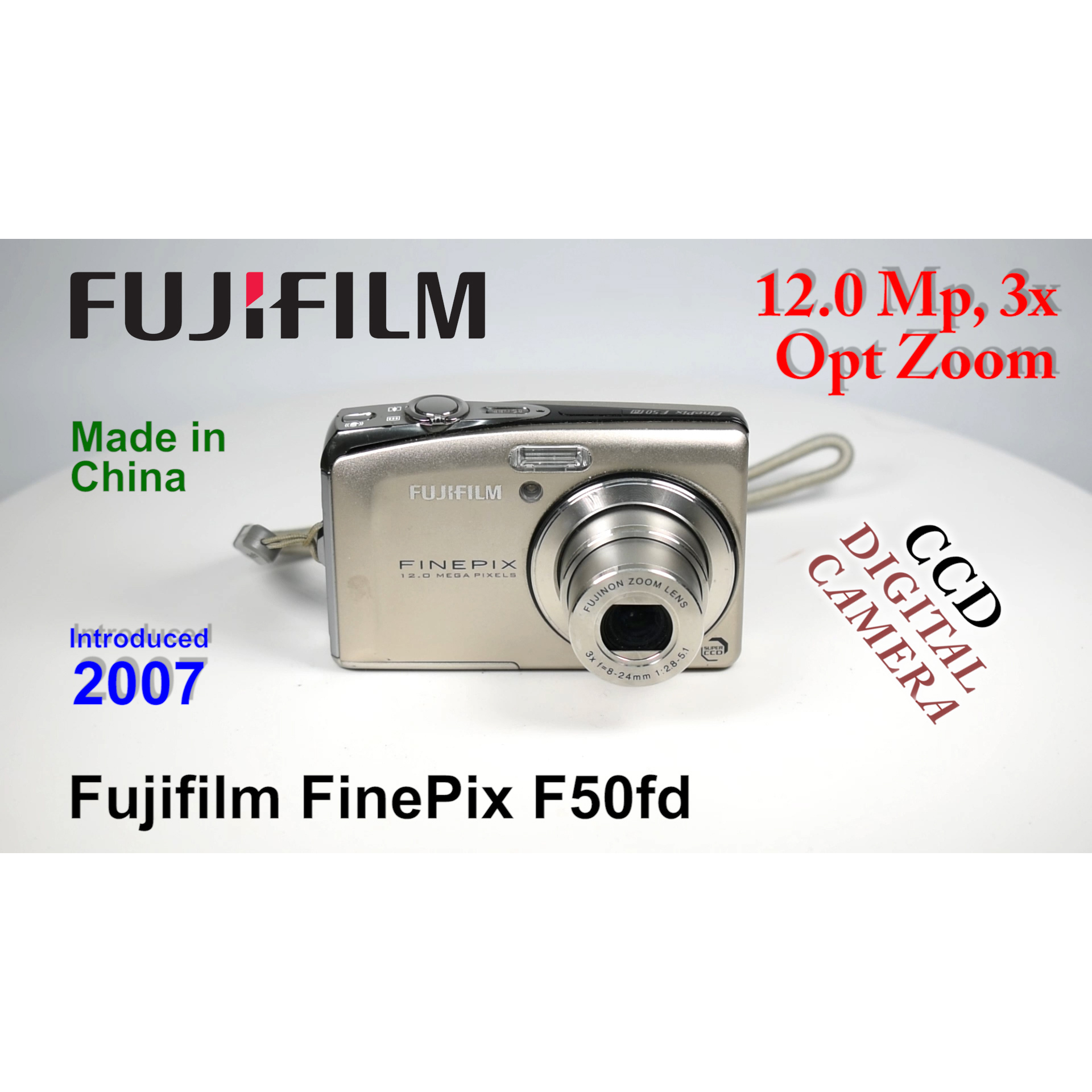 2007 Fujifilm FinePix F50fd – CCD Digital Camera