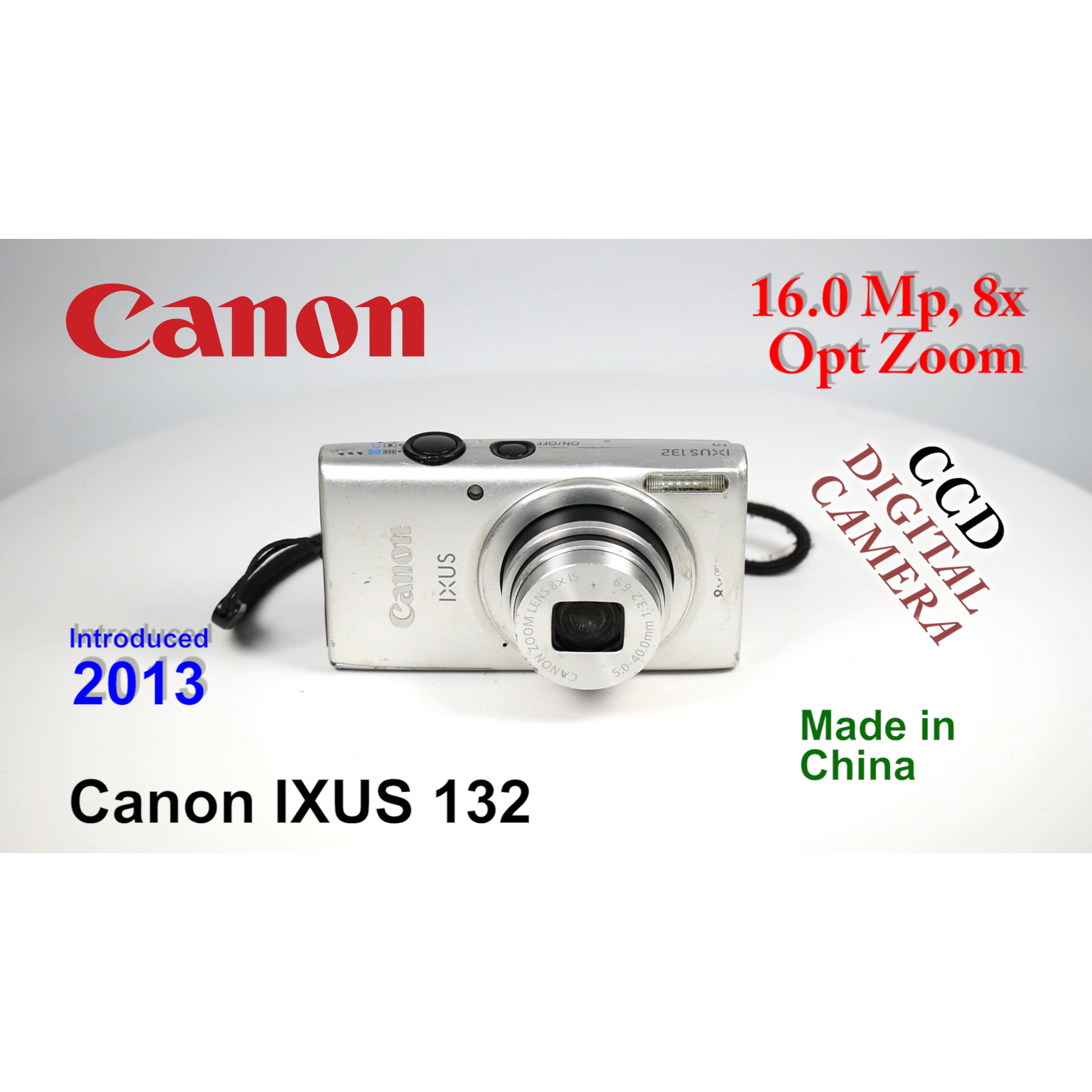2013 Canon IXUS 132 – CCD Digital Camera