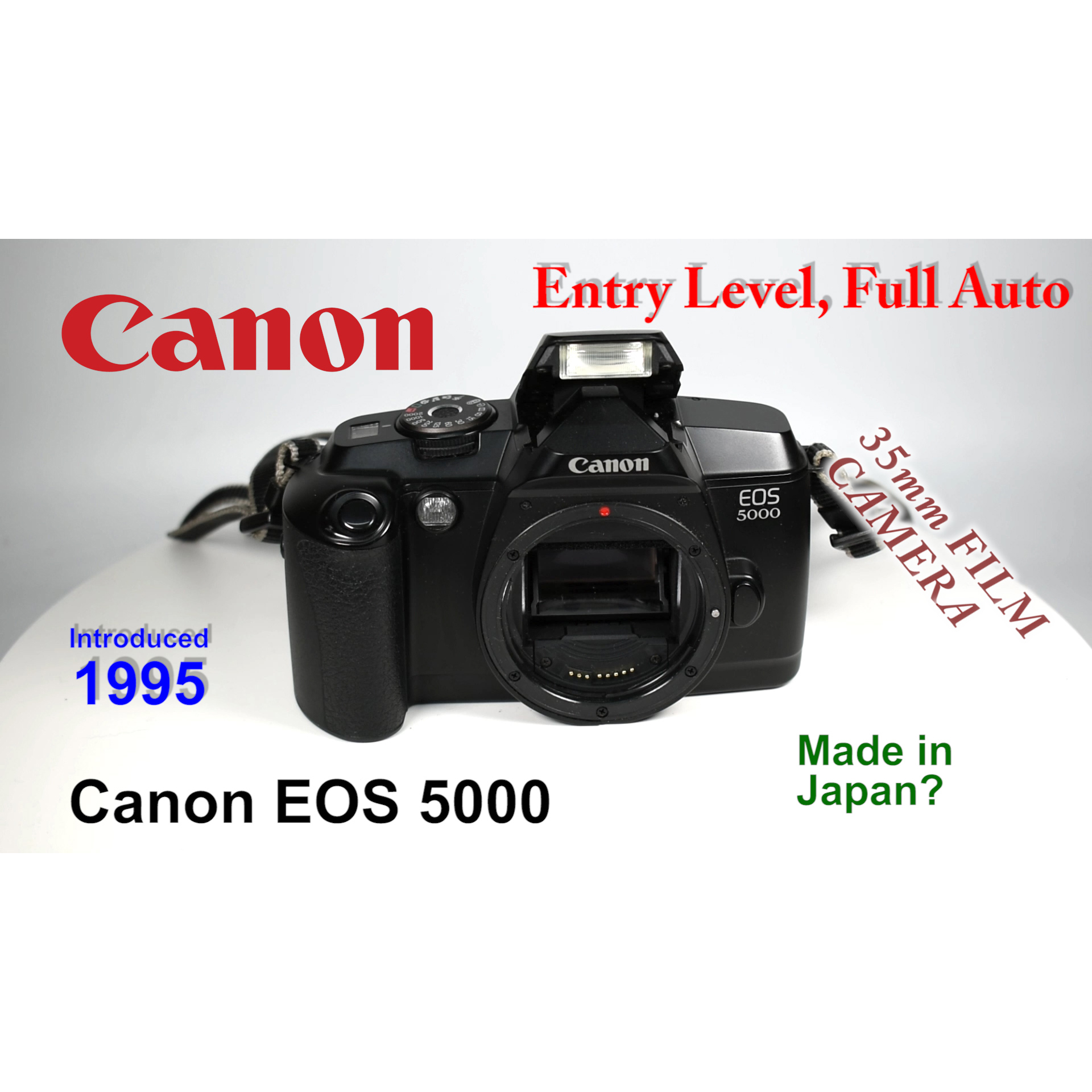 1995 Canon EOS 5000 – 35mm Film Camera