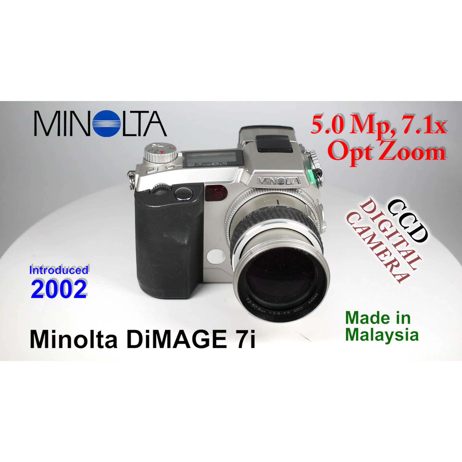 2002 Minolta DiMAGE 7i – 35mm Film Camera