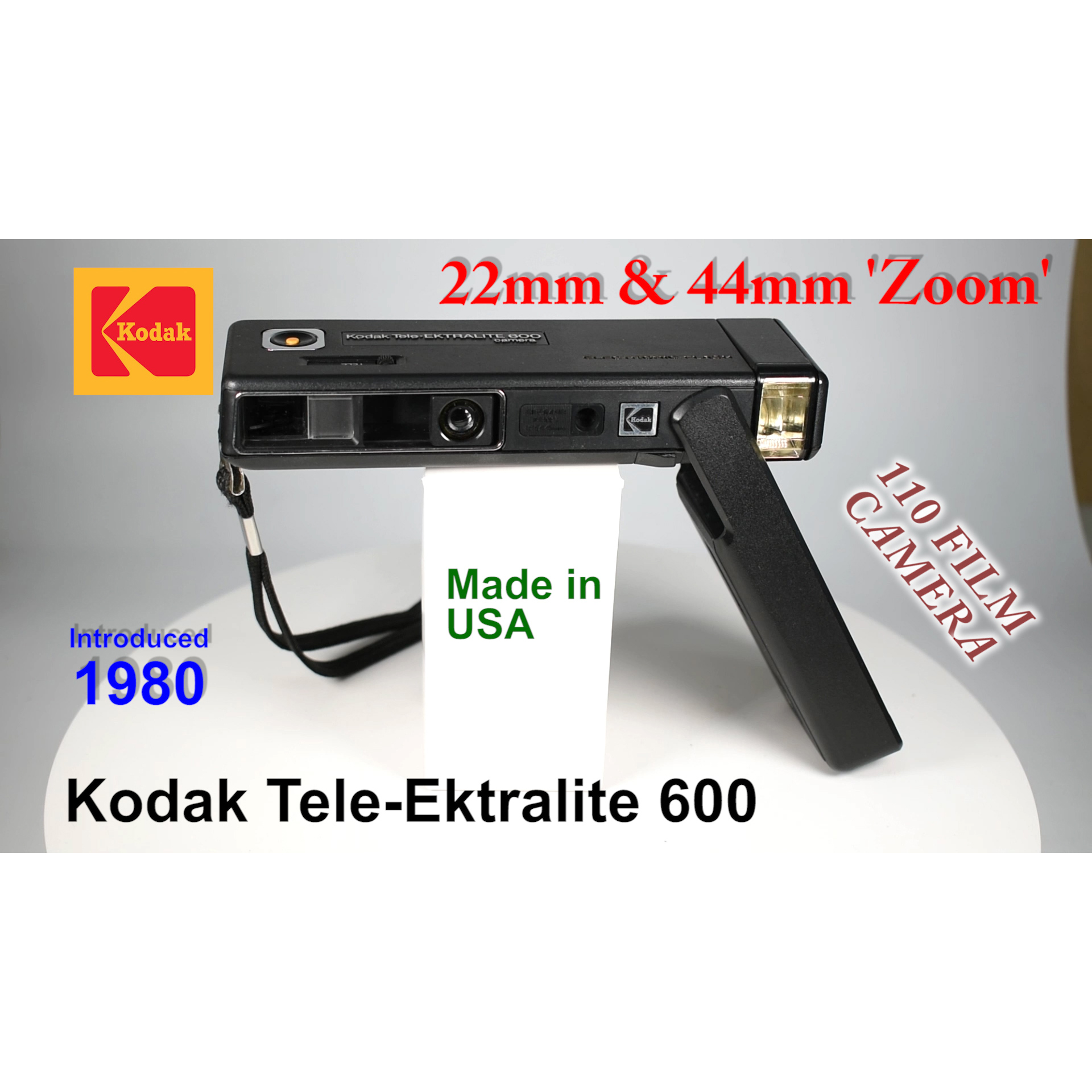 1980 Kodak Tele-Ektralite 600 – 110 Film Camera