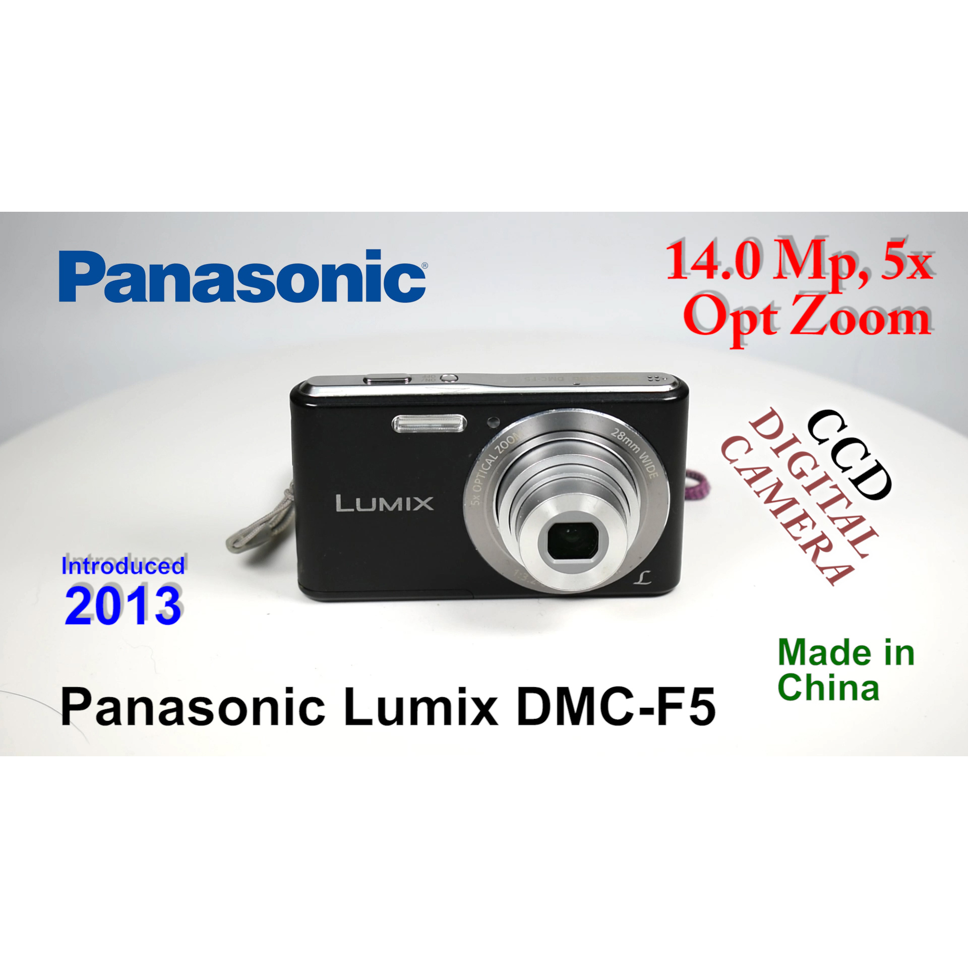 2013 Panasonic Lumix DMC-F5 – CCD Digital Camera