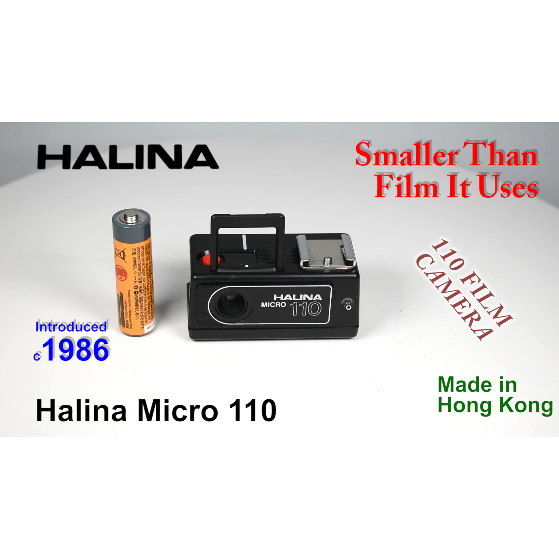 1986 Halina Micro 110 – 110 Film Camera