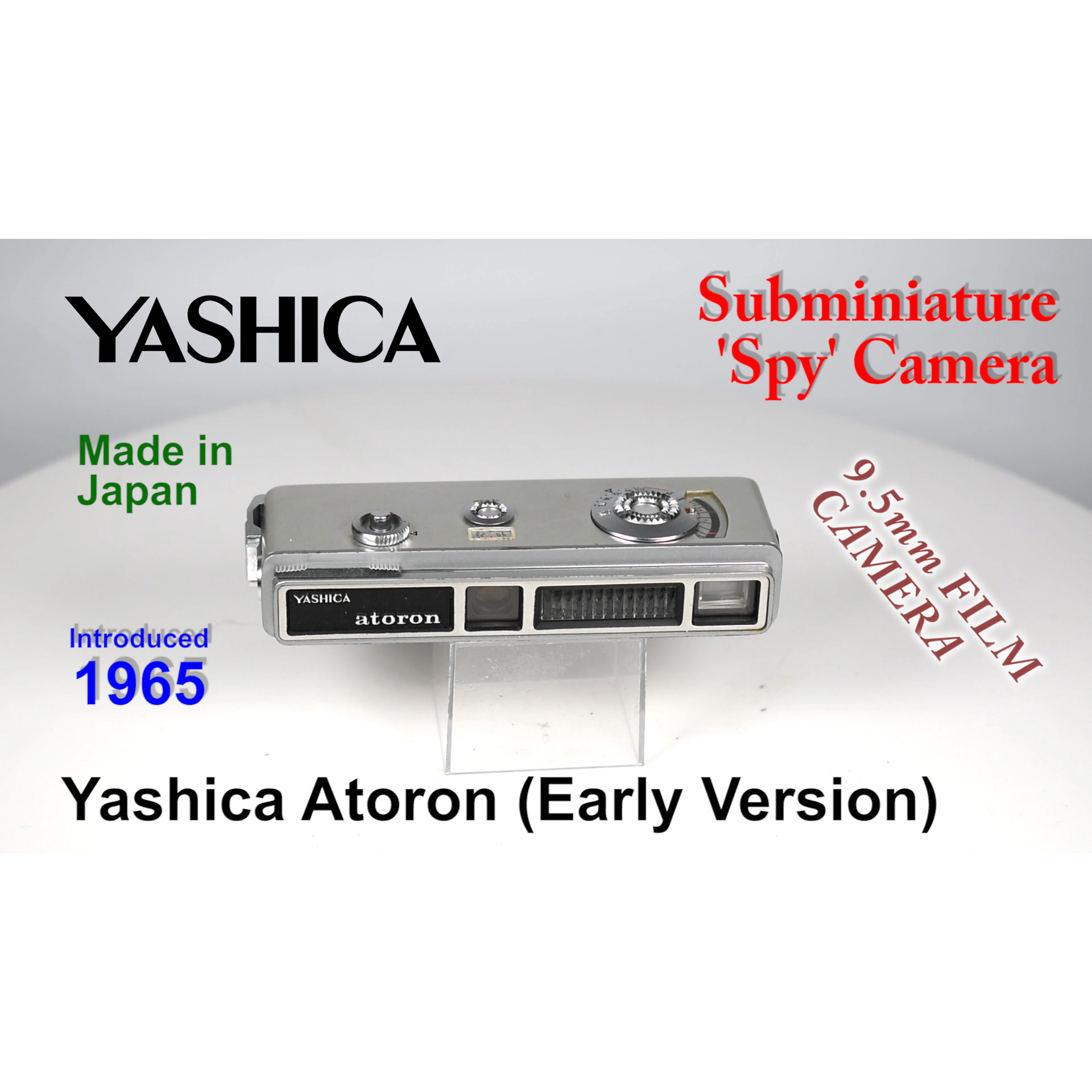 1965 Yashica Atoron (Early Version) – 9.5mm Film Camera