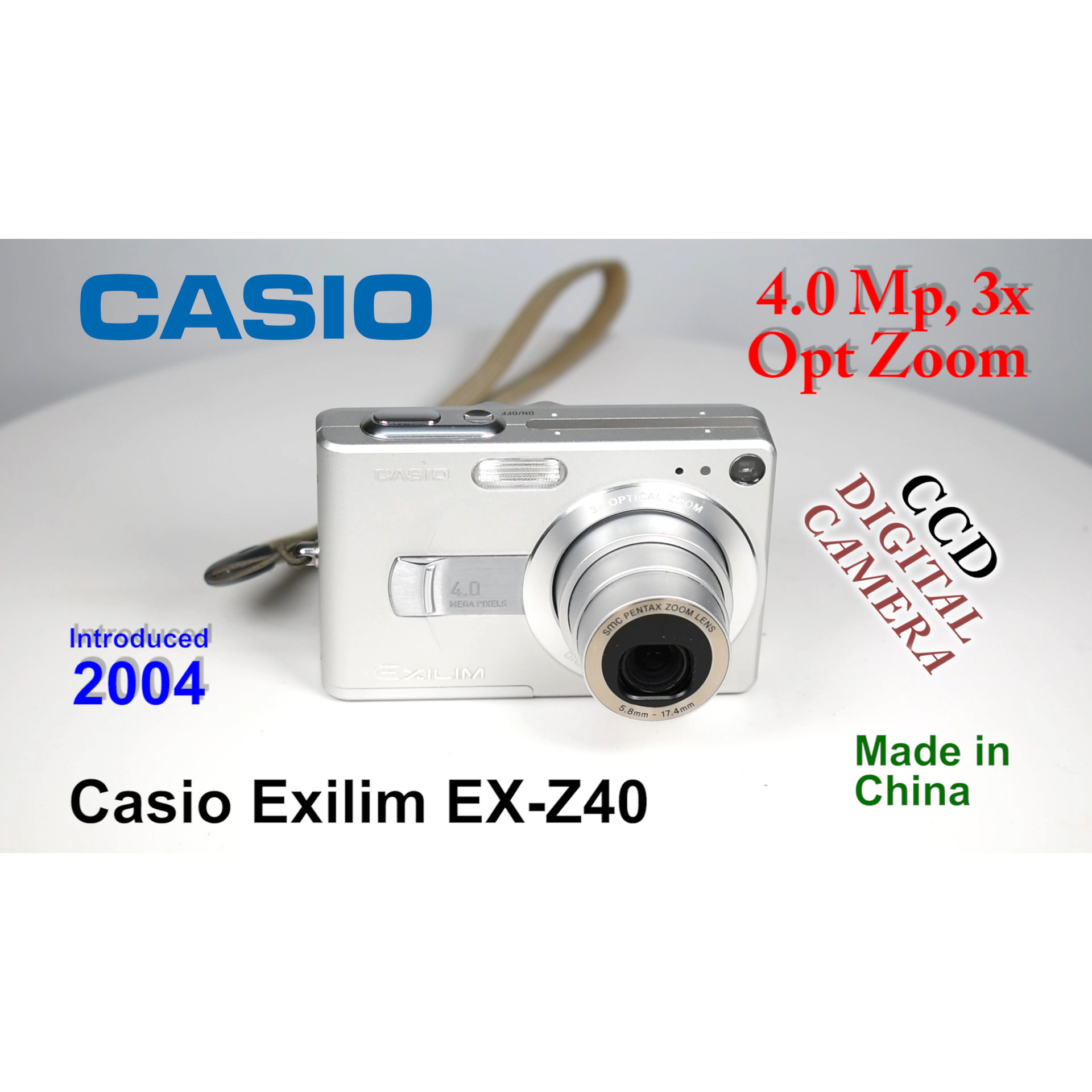 2004 – Casio Exilim EX-Z40 – CCD Digital Camera
