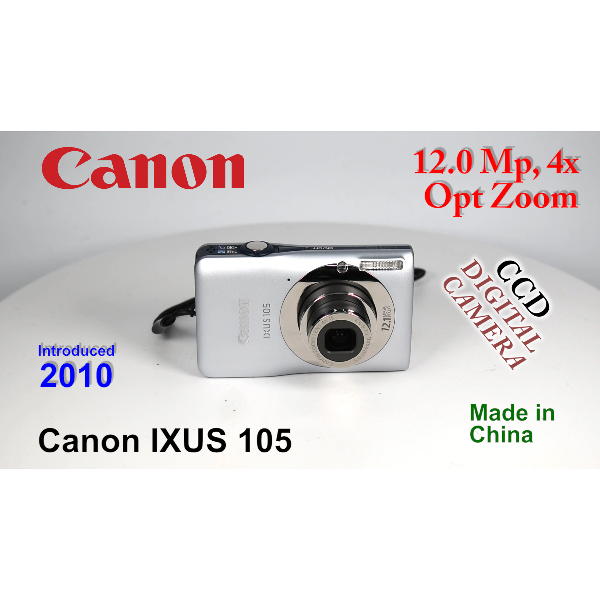 2010 Canon IXUS 105 – CCD Digital Camera