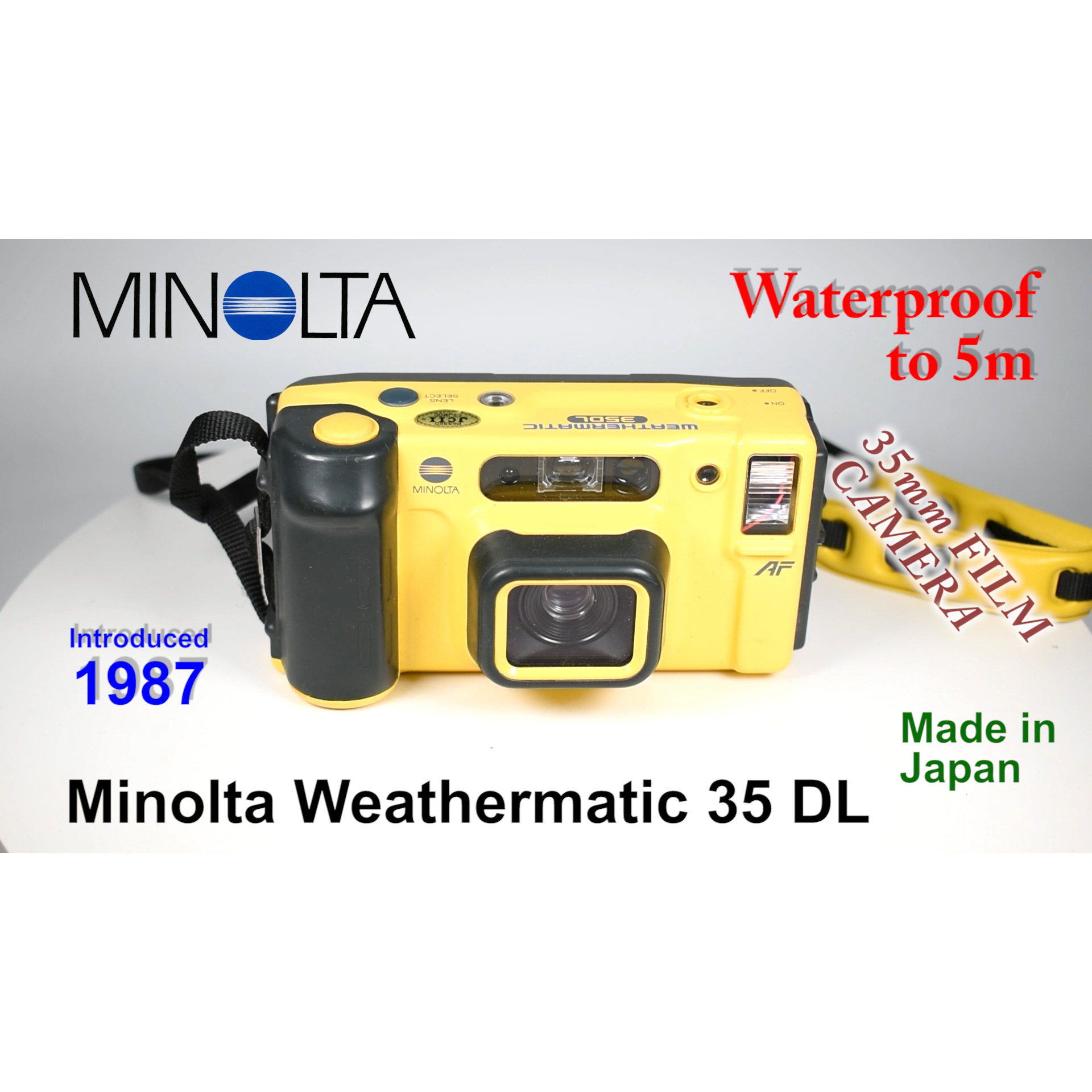 1987 Minolta Weathermatic 35 DL – 35mm Film Camera