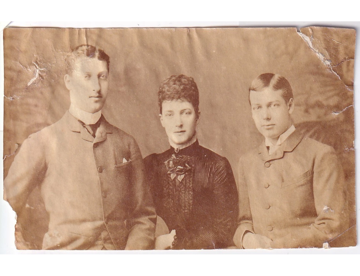 1880 Albumen Photo King George V Prince Albert Victor Princess Charlotte Downey