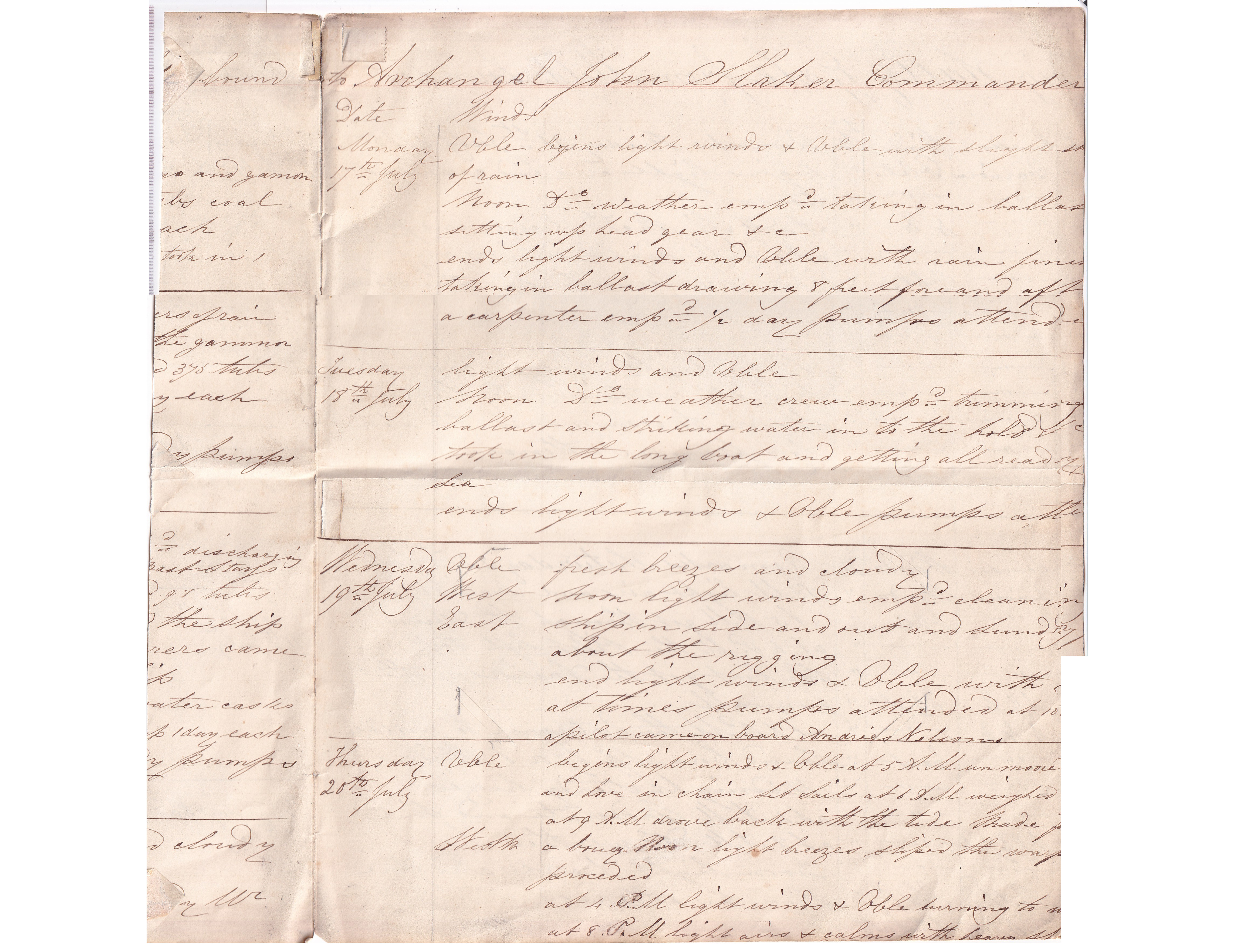 A Pilot, a Tide, and a Ship That Would Not Obey — My Log of July 1825